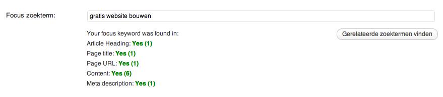 WordPress SEO instellingen