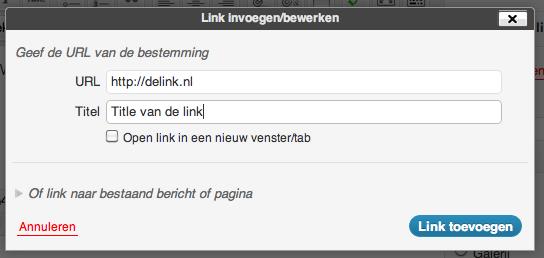 Link toevoegen