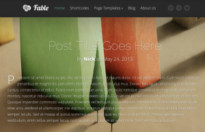 Wordpress thema Fable