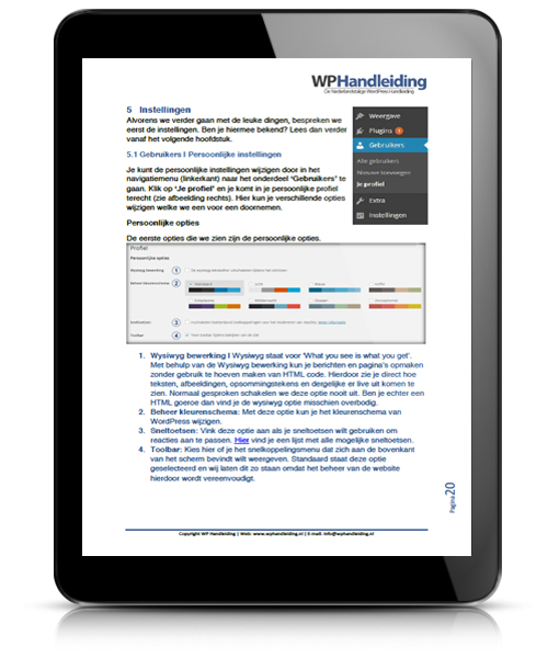WordPress Handleiding voorbeeld 2  WordPress Handleiding