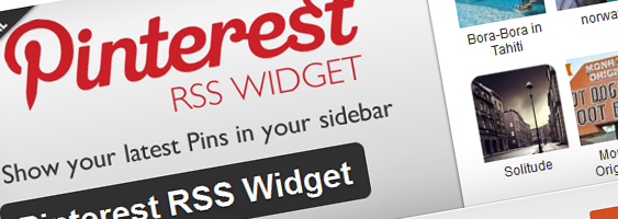 Pinterest wordpress widget