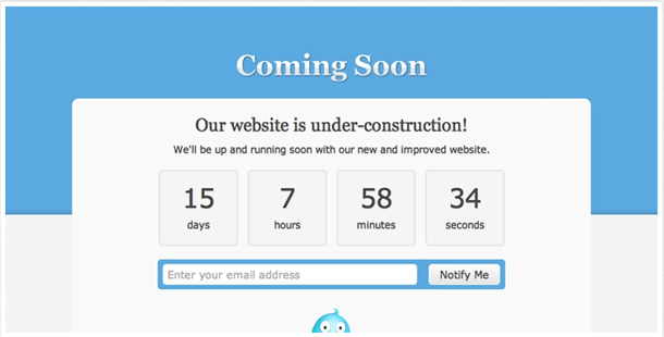 Custom Coming Soon Page voor WordPress