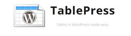 TablePress WordPress plugin