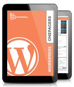 WP HANDLEIDING WORDPRESS ONEPAGERS
