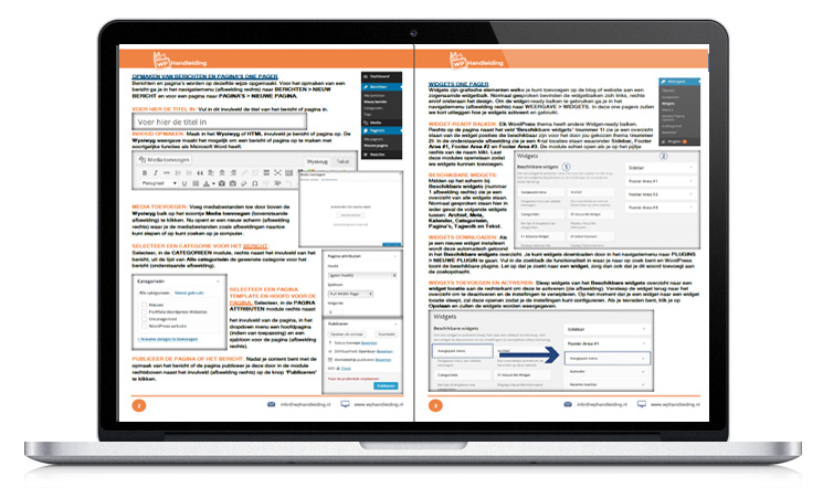 WP Handleiding OnePagers handleiding voorbeeld