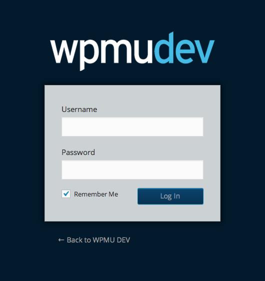 persoonlijke WordPress inlogpagina