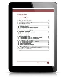 WP HANDLEIDING WordPress Optimalisatie inhoudsopgave