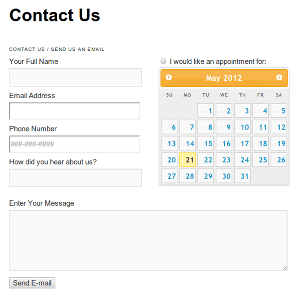 WordPress contact formulier BigContact-Contact-Page