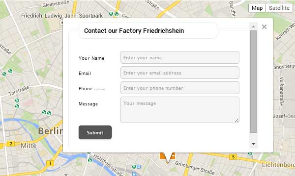 WordPress contact formulier Mapped-Contact-Form-Pro