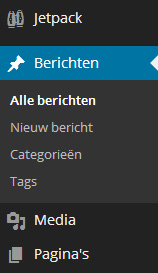 Berichten en pagina's toevoegen in WordPress