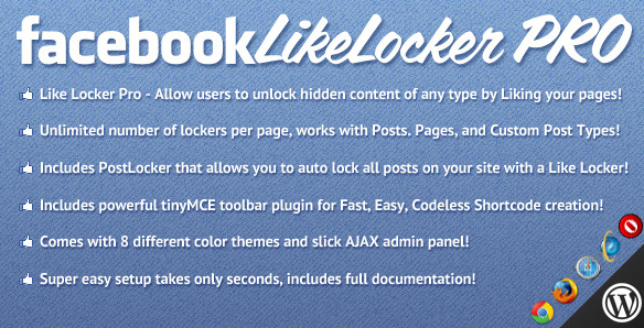 Facebook LikeLocker Pro WordPress plugin