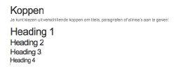 Koppen toevoegen aan wordpress berichten en pagina's