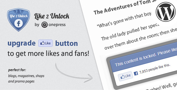 Like 2 unlock facebook wordpress plugin