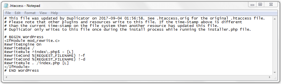 Wordpress htaccess