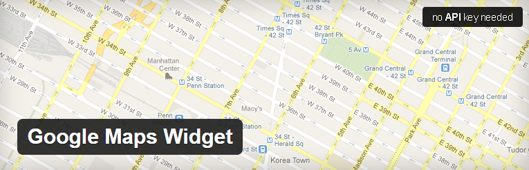 Google maps widget voor wordpress