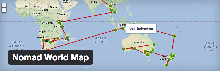 Interactieve kaart toevoegen aan wordpres met de Nomad World map plugin