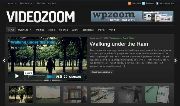 Videozoom wordpress plugin voor vlogger websites