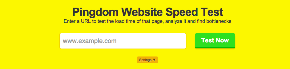 Meet de snelheid van je website met pingdom tools