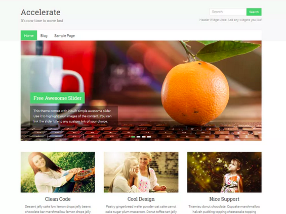 Accelerate WordPress Thema