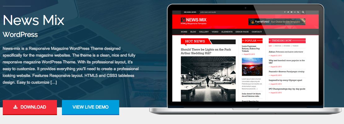 News Mix WordPress Thema