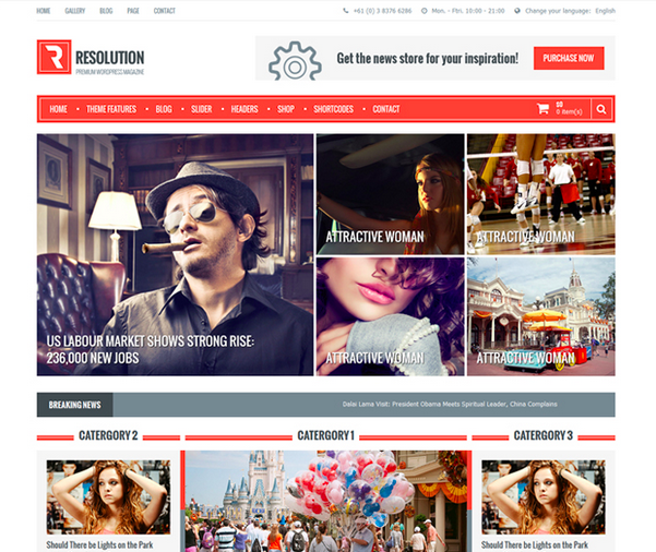 Resolution Gratis WordPress Thema