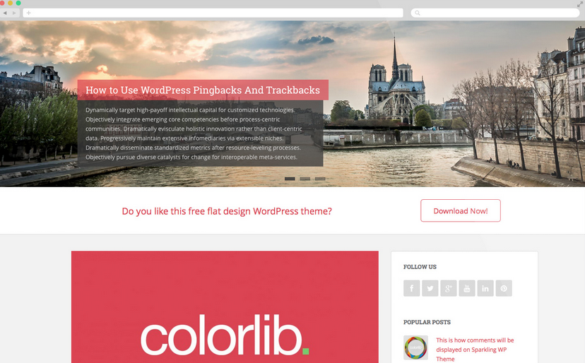 Sparkling Gratis WordPress Thema