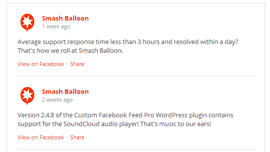 Custom Facebook Feed Plugin