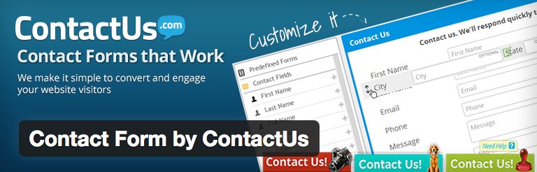 Contact Form by ContactUs voor WordPress