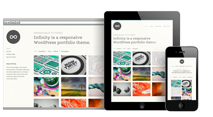 Infinity Portfolio WordPress Theme