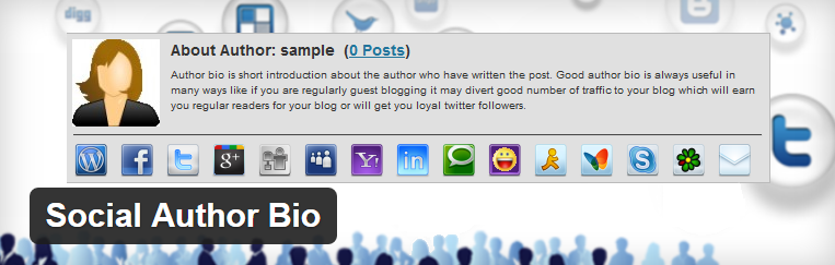 Social Author Bio voor wordpress