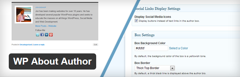 WP About Author voor wordpress websites