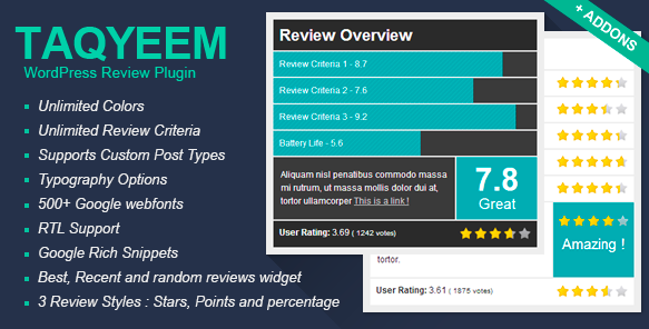 Taqyeem - WordPress Review Plugin