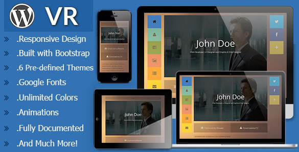 VR - Responsive vCard WordPress Theme