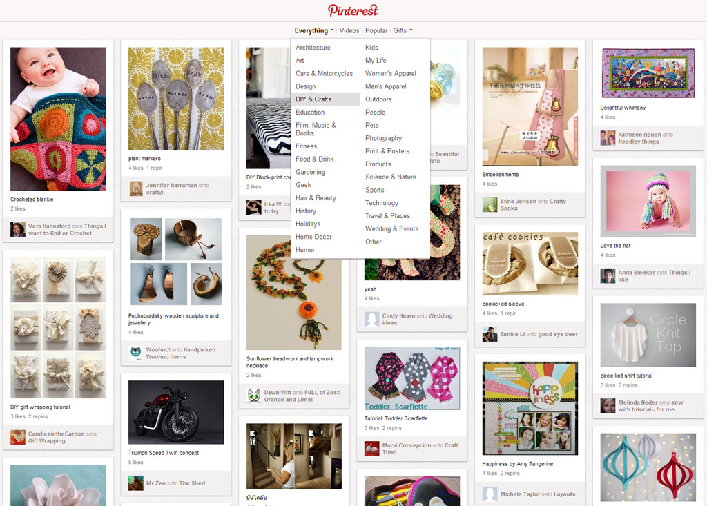 pinterest layout wordpress webdesign trends