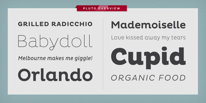 pluto website fonts