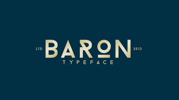 Baron wordpress lettertype