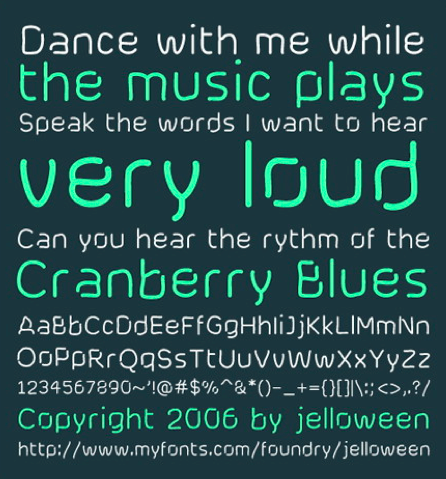 Cranberry Blues Font