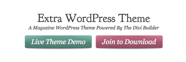 Extra wordpress theme