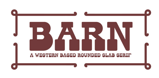 Free Font website Barn