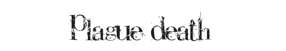 Plague Death Font lettertype