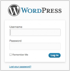 wordpress login