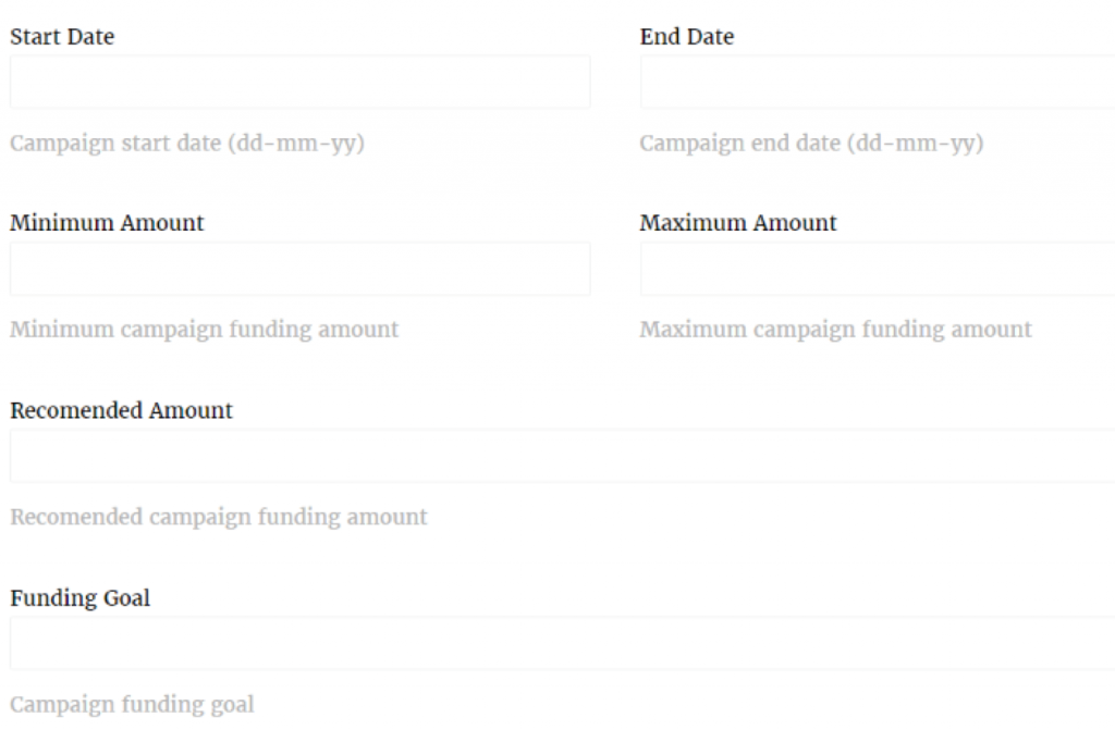 wp crowdfunding plugin
