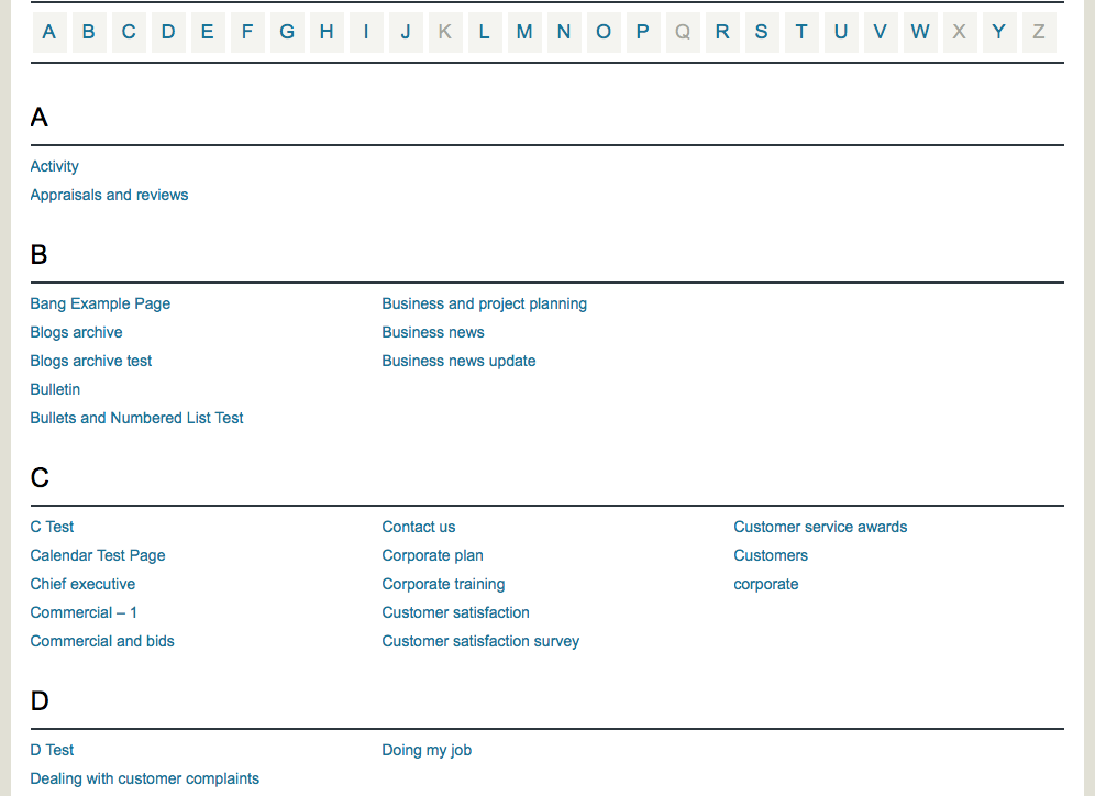index plugins