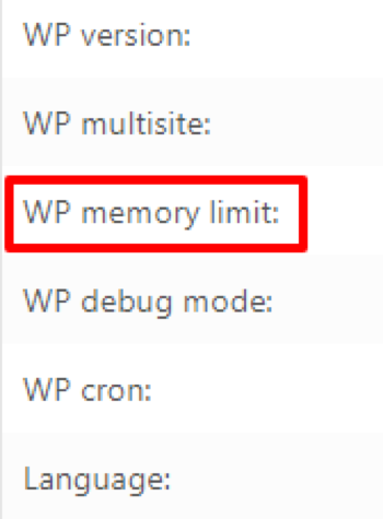 wp memory limit