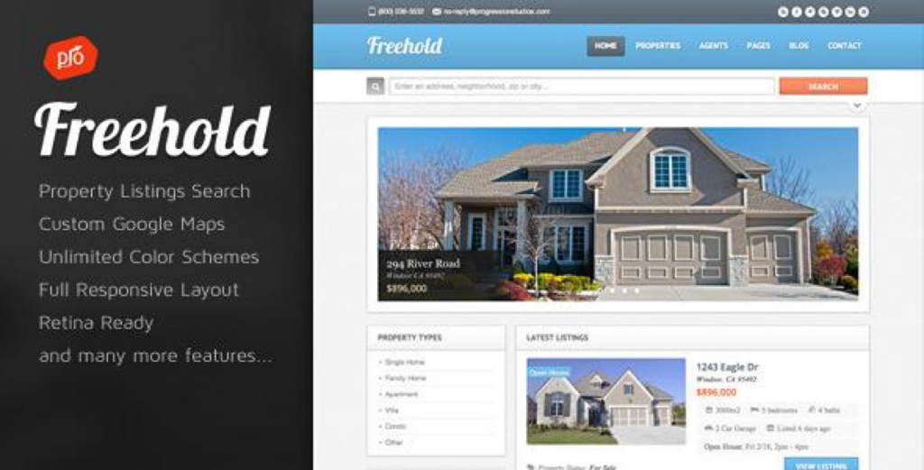 WordPress thema's voor makelaars