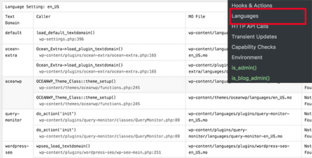 wordpress query monitor