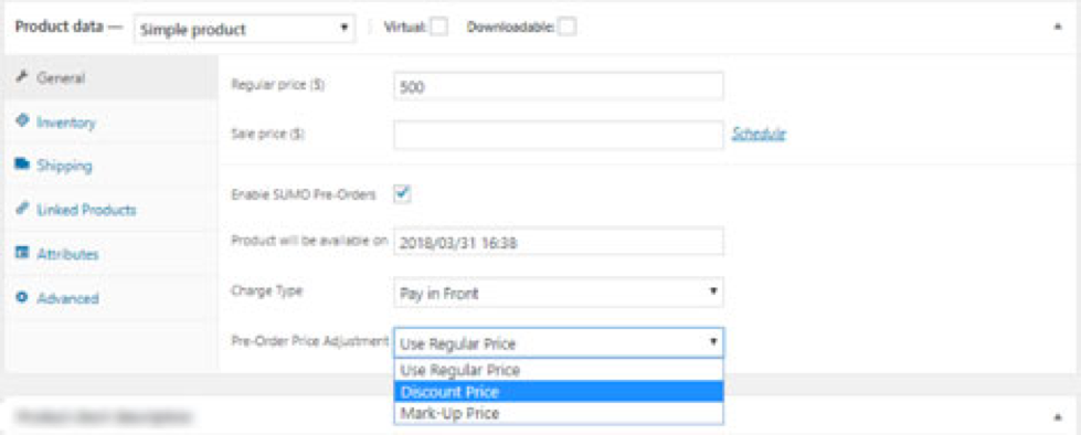SUMO woocommerce pre-orders