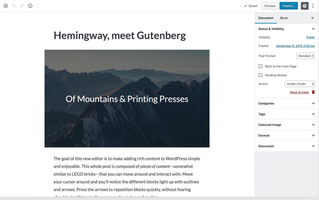 hemingway thema