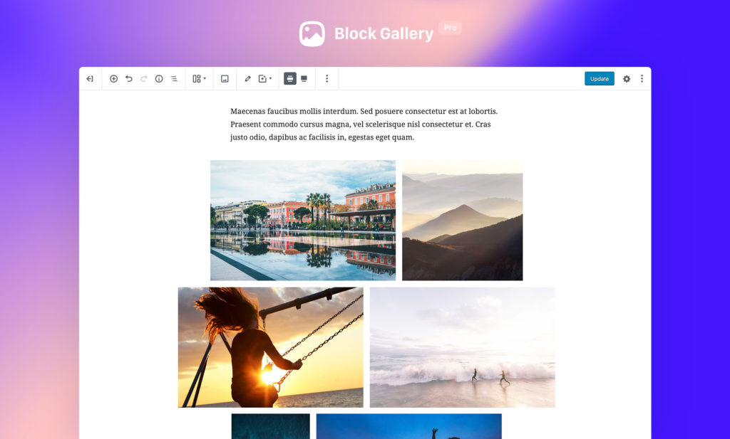 block gallery plugin