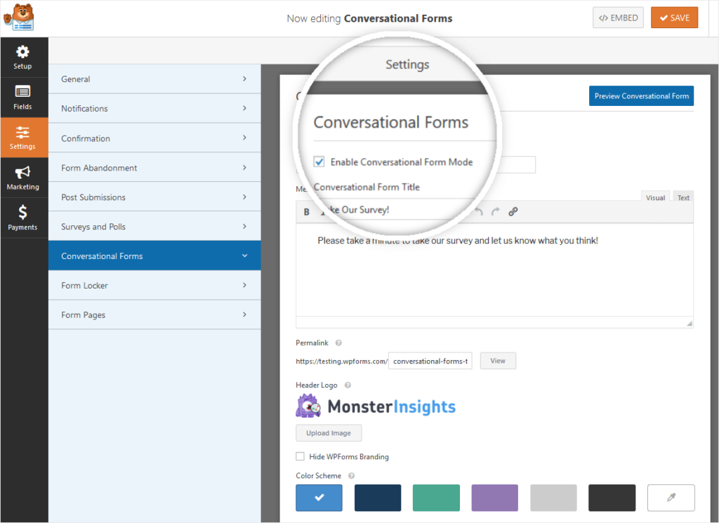 conversational forms